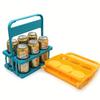 6 Bottles Beer Carrier 6 Bottles Portable Collapsible Beer Carrier Suitable for Coffee, Milk, And Tea Storage, a Must-Have for Beer Festivals