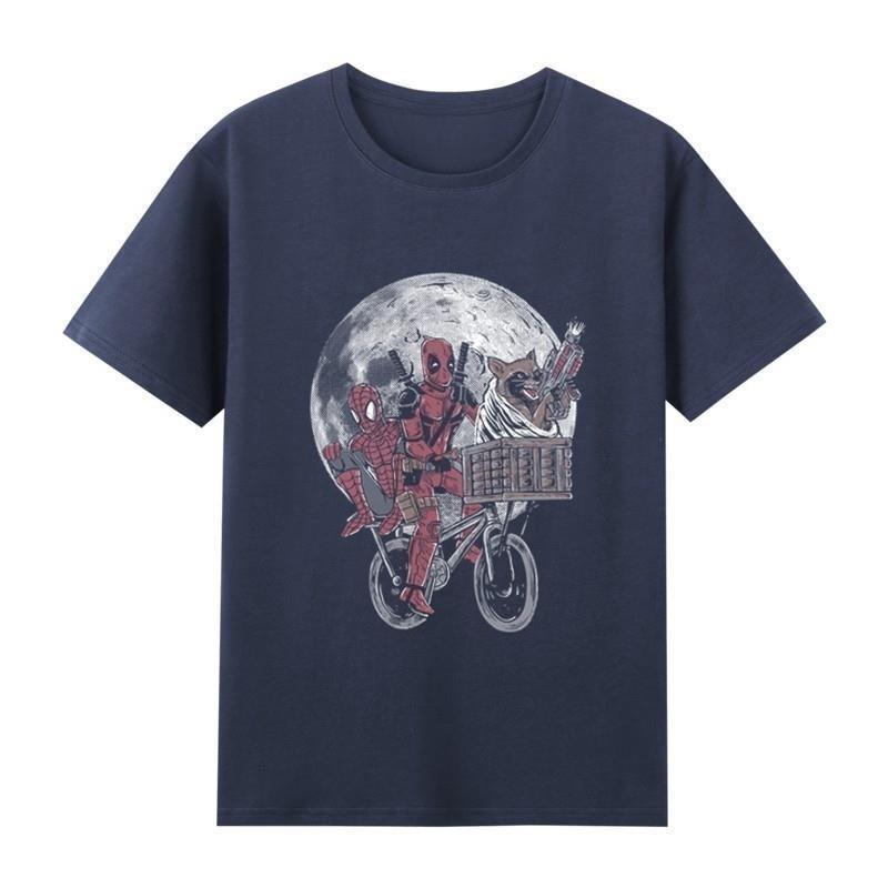 2026 Deadpool Unisexs trendy movie print Tshirt 100 pure cotton roundneck summer shortsleeved Tshirt