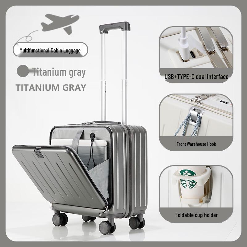 OEING Kids Front-Opening Carry-on Luggage