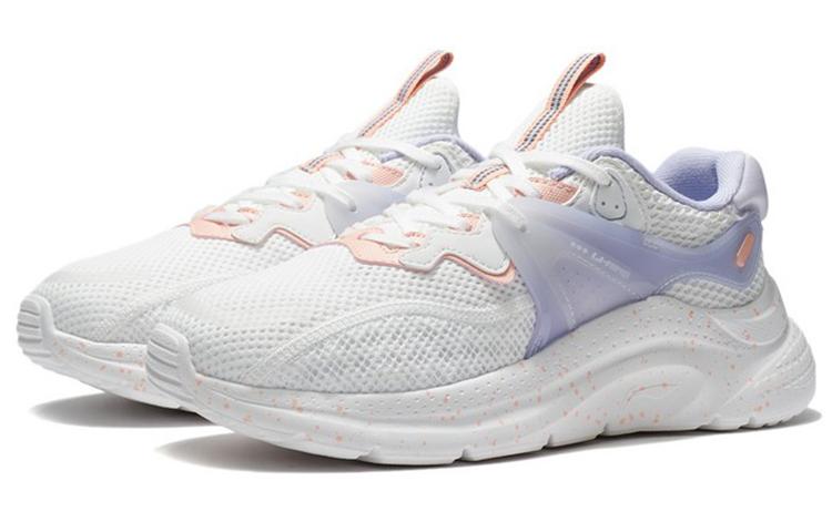 Li Ning Liuyun Slip Resistant, Abrasion Resistant, Breathable Low top Sports Casual Shoes Women's White AGLS020-2