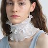 UNDERCONTROL STUDIO NECK TUBE / DOUBLE PLEATED Lace/ WHITE