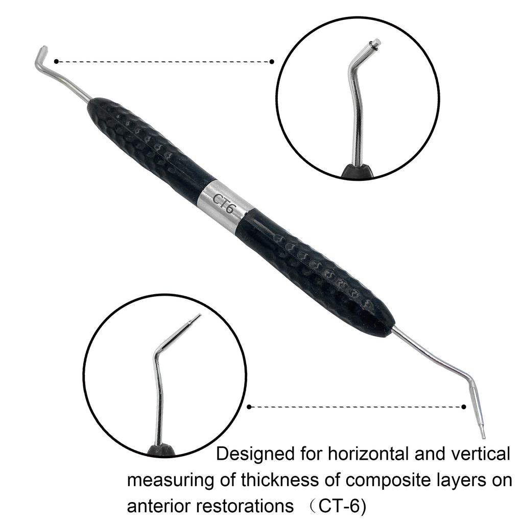 Стоматологический заполненный смолой реставрационный инструмент, наполнитель, нож для эстетической реставрации, силиконовая ручка, стоматологические инструменты