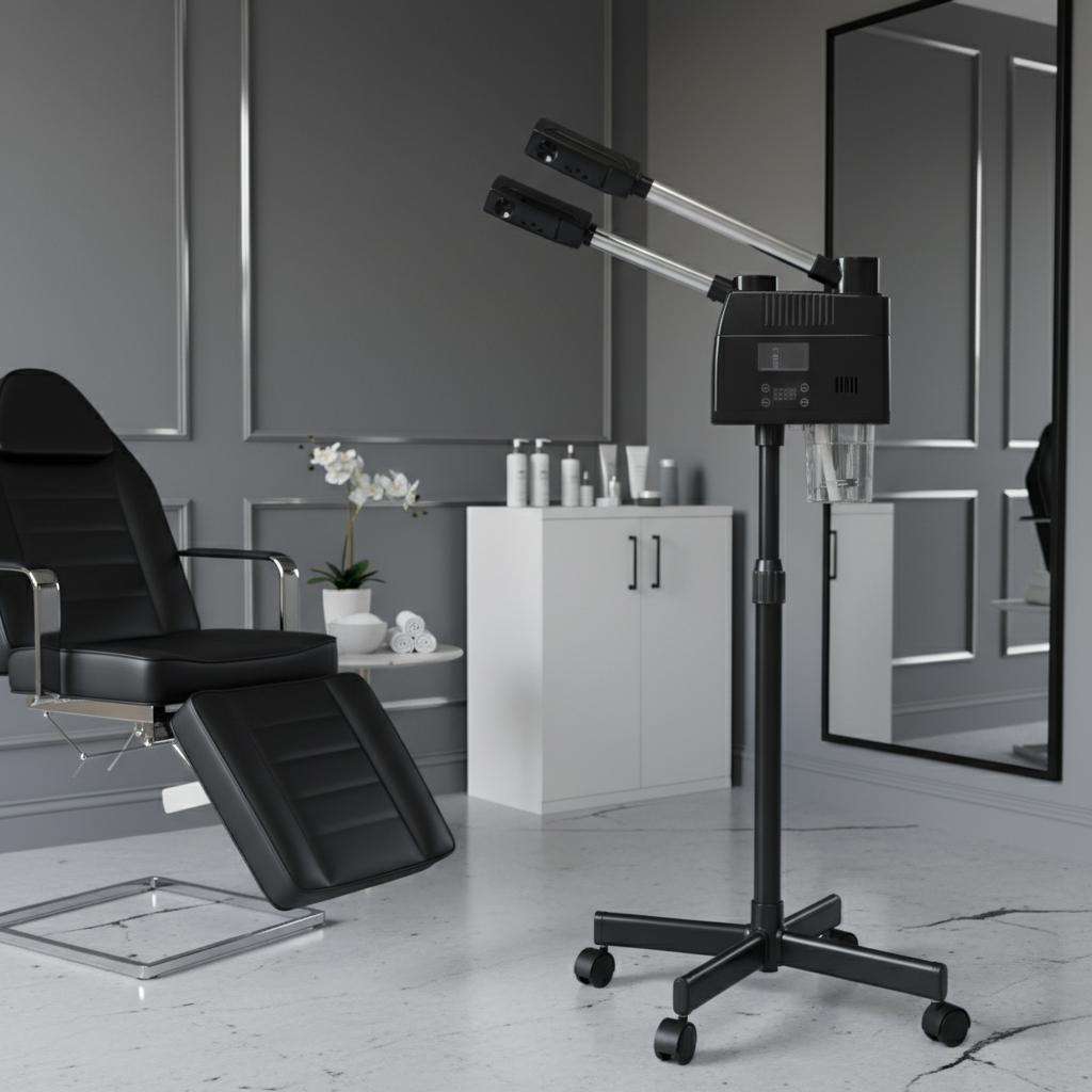 Cosmetic Vapozone for Oxygenation and Softening of the Skin Steam Stand