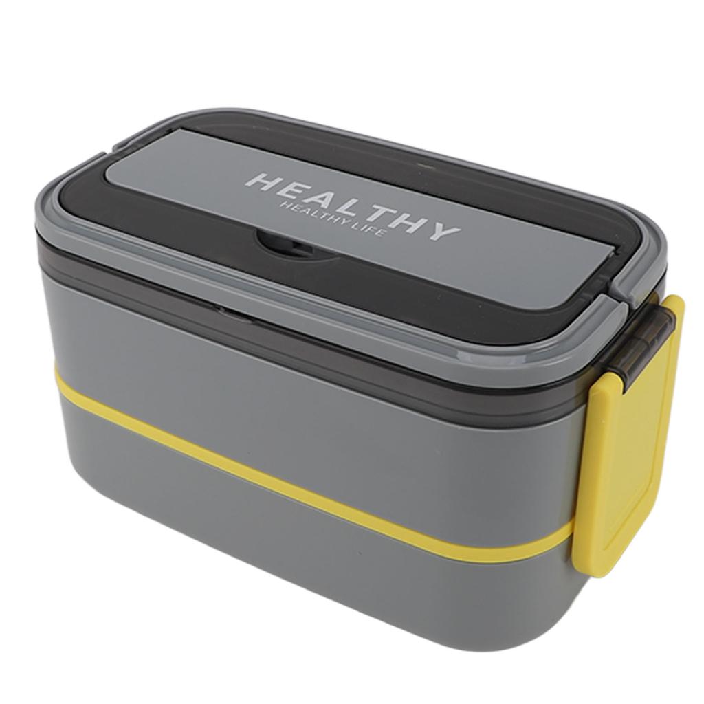 Двухслойный Bento Box 316 из нержавеющей стали с отсеком, портативный ланч-бокс со столовыми приборами для работы