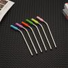 6pcs Straw Tip Cover Straw Silicone Tip Straw Cap Protective Cover Anti-scratch Tongue Anti-scalding Suction Tip 6mm 8mm 10mm