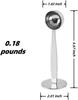 2-in-1 Coffee Scoop with Pressed Bottom, Stainless Steel Coffee Tamper Measure Spoon, Premium Espresso Tamper for Ground Coffee