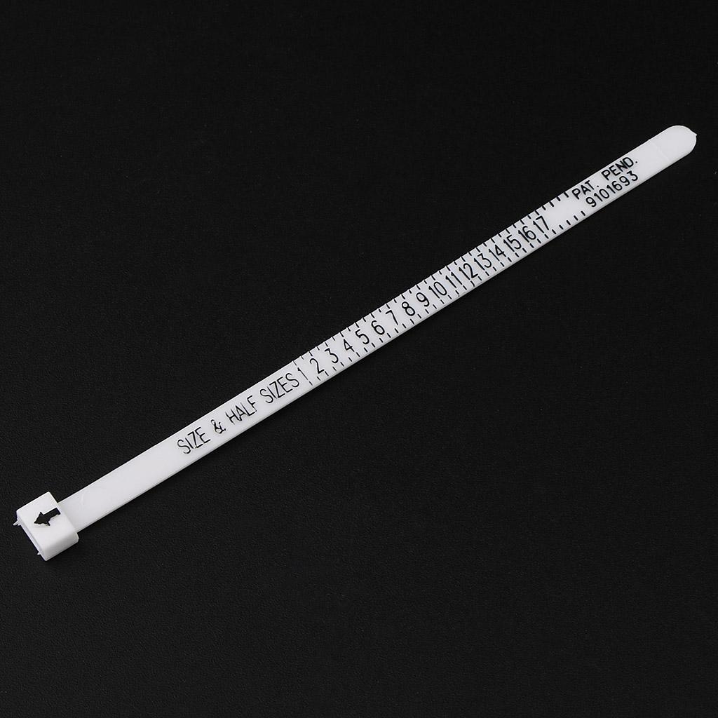 Пластиковое кольцо на палец, измерительный прибор, измеритель размера ювелирных изделий, инструмент для измерения размера запястья США 117