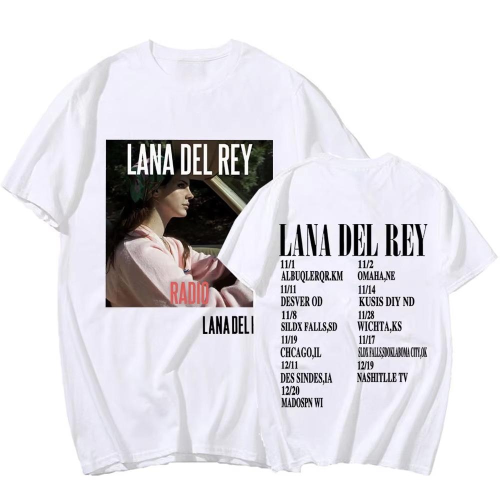 Hot Sale Singer Lana Del Rey Music Album T-Shirt Unisex Vintage Hip Hop Streetwear Oversized Tshirt Short Sleeve Casual Clothing