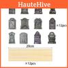 Style Halloween Cemetery Vase Plugin Paper Decorations For Festive Scene