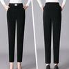High Waisted Elastic Warm Pants for Women Loose Casual Letter Pocket Straight Leg Pants
