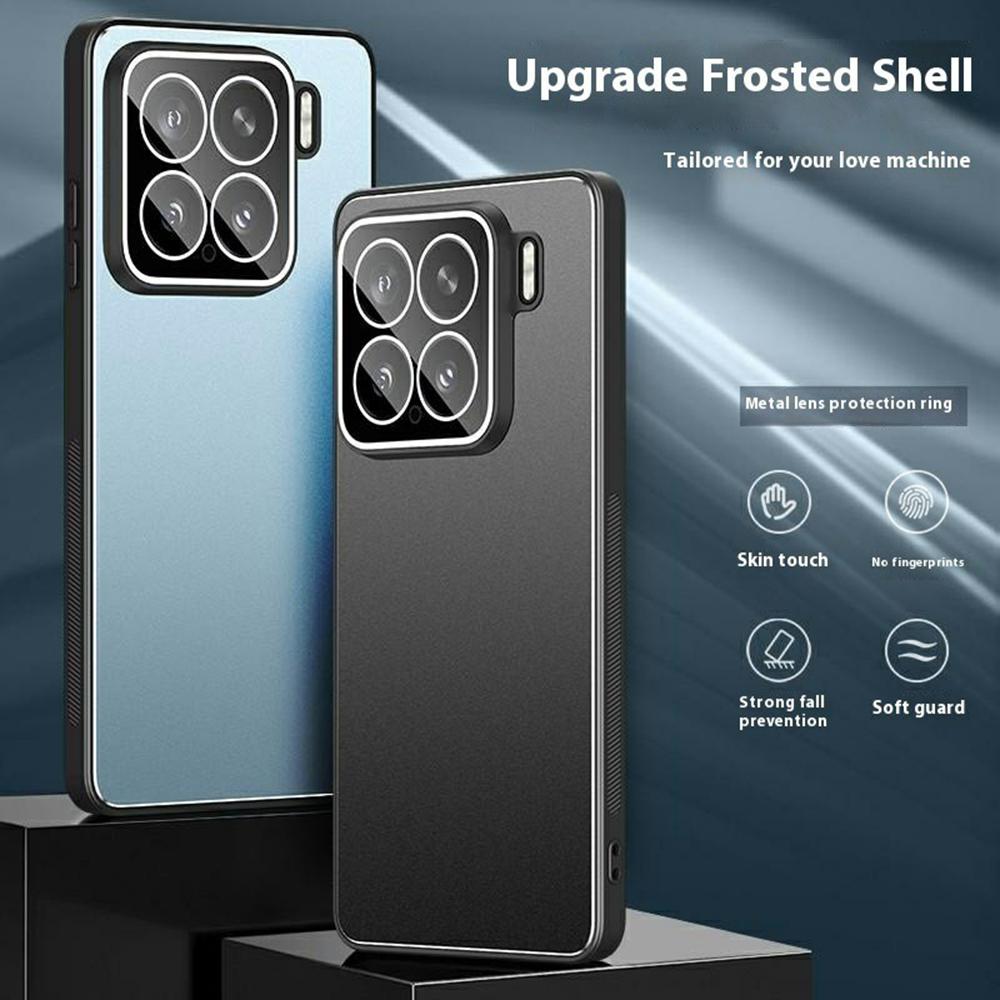 For Xiaomi 15 Case PC+TPU Matte Back Phone Cover with Lens Film