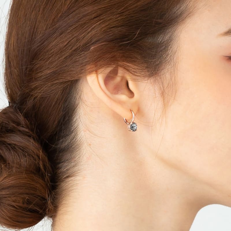 Серьги-пусеты ELLE Jewelry 14K с застежкой в одно касание (Золотая булавка) ELGPEE248