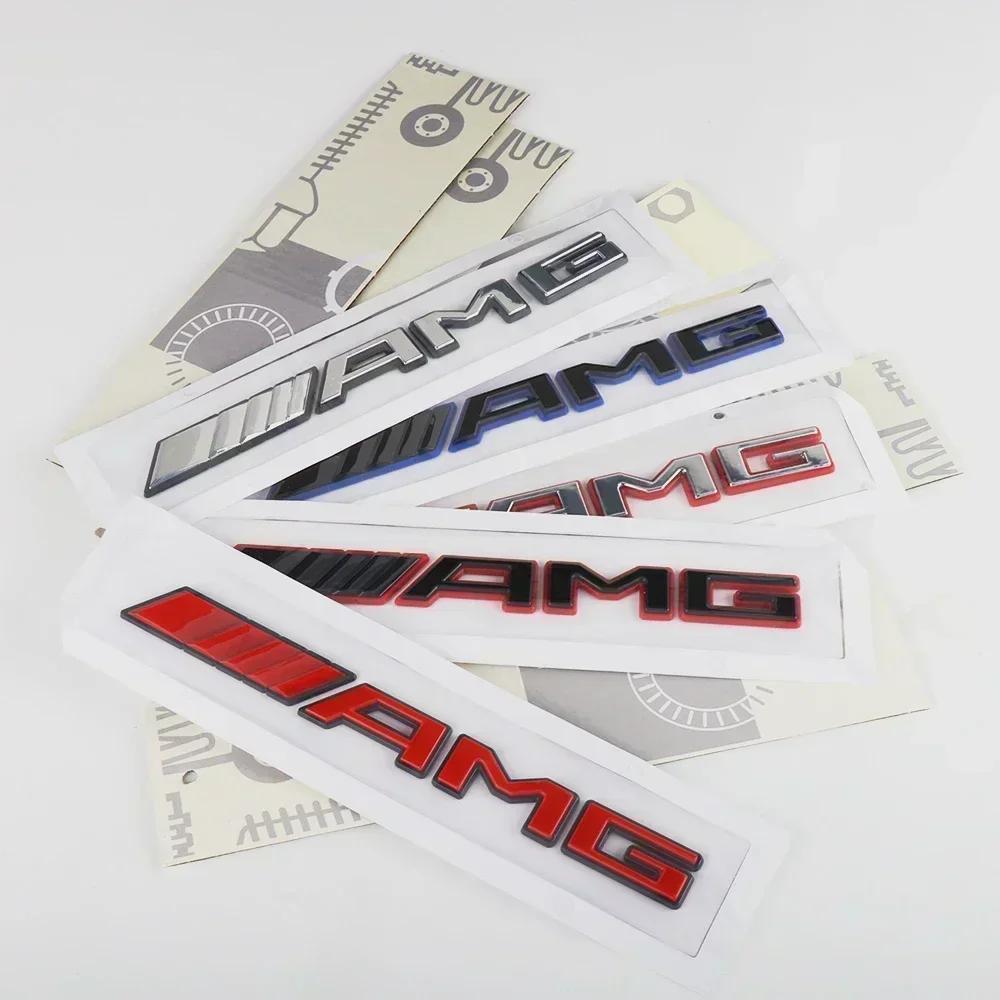 1pc 3D ABS Car Rear Trunk Badge Decal Letters Sticker For Mercedes Benz AMG A B C E G CLA C63 C63S E53 GT SLK Auto Accessories AD1