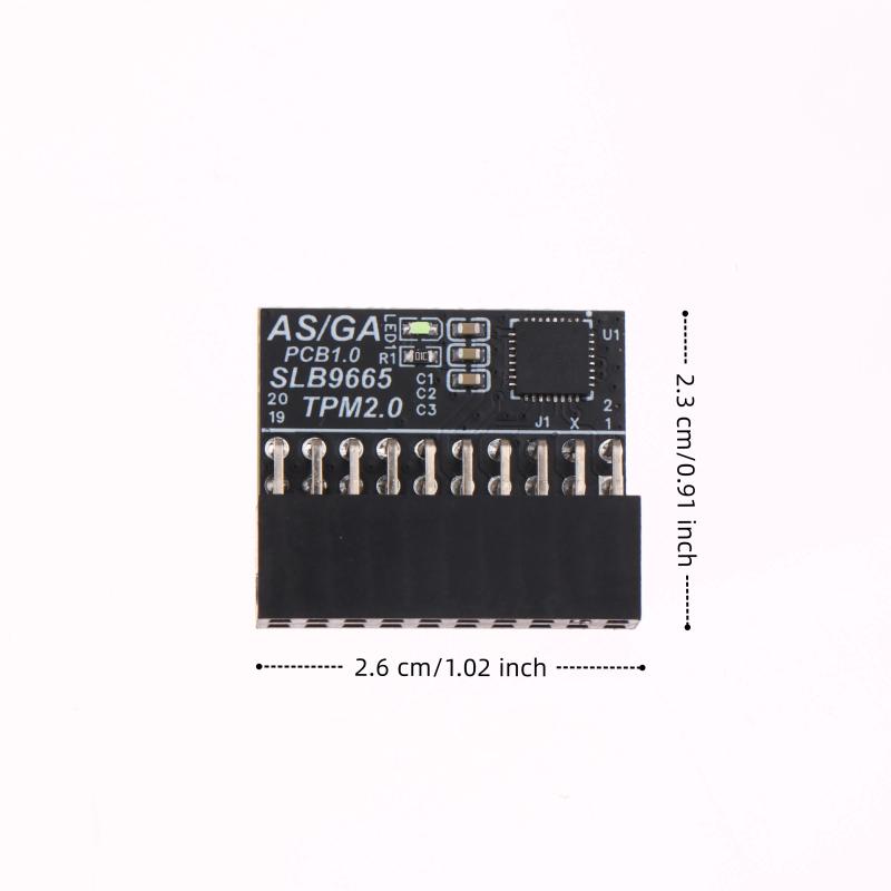 Tpm 2.0-9665 Encryption Security Module Pitch Lpc Tpm For Asus Motherboard Card For Win11 System