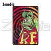 Комикс Rat Fink Металлический постер Мультяшная жестяная табличка Винтажная плакетка Смешная металлическая табличка Жестяная картина Наклейки на стену для декора комнаты
