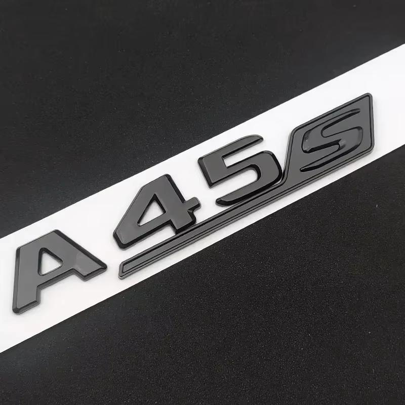 JCG1 ABS For Mercedes Benz A 35 45 AMG W177 W176 A35 A45 A45S TURBO 4MATIC Car Trunk Letters Emblem Badge Logo Stickers Accessories