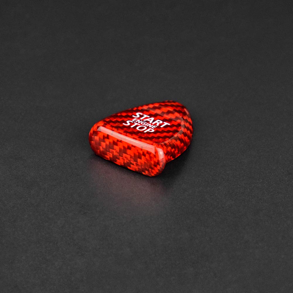 AIRSPEED Наклейка на кнопку запуска двигателя автомобиля из углеволокна Уплотнение кнопки запуска Внутренняя отделка из углеволокна Совместима с BMW MINI Mini Cooper F54F55F56F57F60 Ac