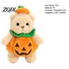 Plushie Toy for Halloween Party Pumpkin Bear Plush Toy, Soft Stuffed Animal Kids, Creative Ornament Cute Huggable Pillow Fall Holiday Home Decor