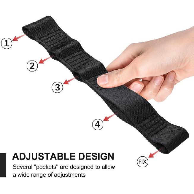 Jeep Door Limiting Straps, 2PCS Heavy Duty Adjustable Door Check Strap Compatible with 1987-2024 Jeep Wrangler JK JL TJ YJ CJ JKU Load 1000 Lb
