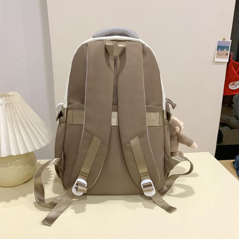 Школьный женский дорожный рюкзак контрастного цвета, большой вместимости, для учеников средней школы