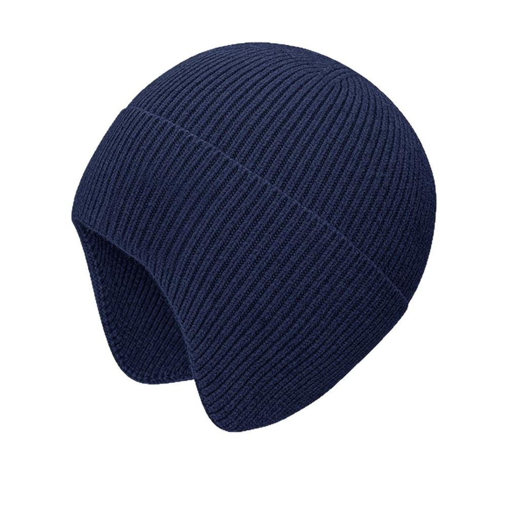Crochet Beanie Cap Bonnet Winter Hat Outdoor Earflap Cap for Men Women