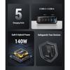 140 Вт GaN зарядное устройство для настольного ноутбука быстрое зарядное устройство 5 в 1 PPS PD QC быстрая зарядка для iPhone 16 15 14 13 Pro Max зарядное устройство для телефона Xiaomi Samsung