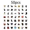 50/100 шт., милые мультяшные наклейки с черным котом, детский подарок, водонепроницаемые граффити, чемодан, ноутбук, гитара, скейтборд, Декор, велосипедные автомобильные наклейки