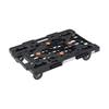 TRUSCO Flat Dolly Lightweight Route Van Mesh Type 615 X 415 Load 100kg Connectable/Stackable Black MPK-600-BK
