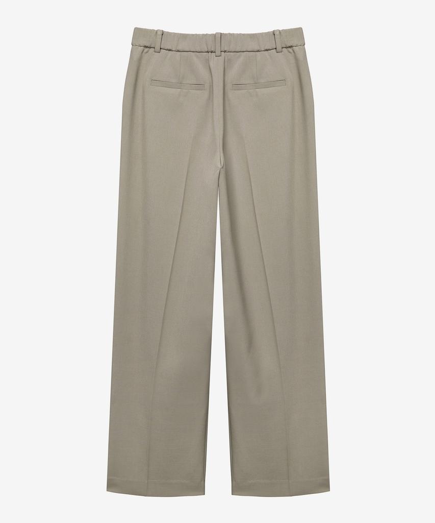 MIND BRIDGE WOMEN [W] Single-Pleat Wide Elastic Waist Slacks - 3 Colors