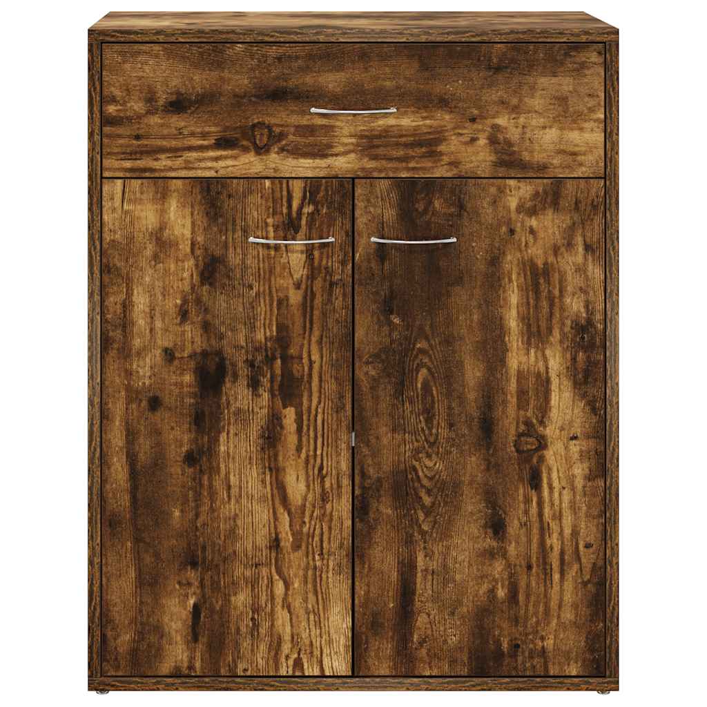 Sideboard Smoked Oak 60x30x75 cm Wood Based Material