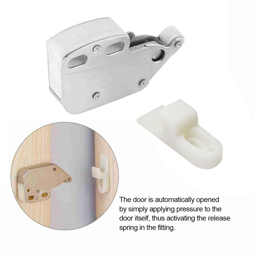 Easy Install Push To Open Latch Soft Close Touch Catch Lock Mini Cabinet Door Latch Cupboard Doors