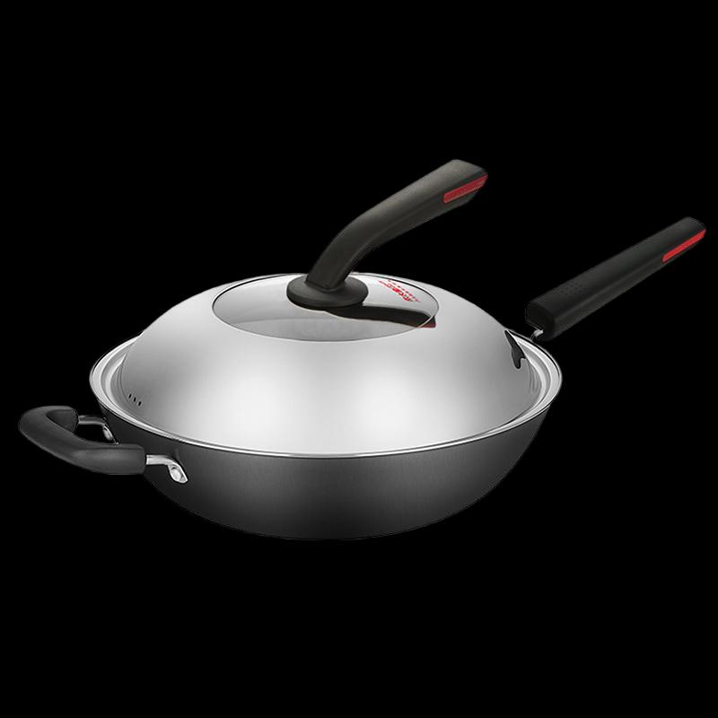 COOKER KING 32см Чугунный Вок Ручной Литья
