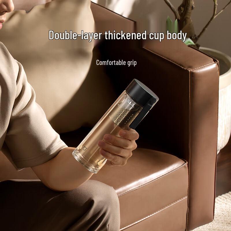 Стеклянная бутылка Xiaomi с двойными стенками и ситечком для чая