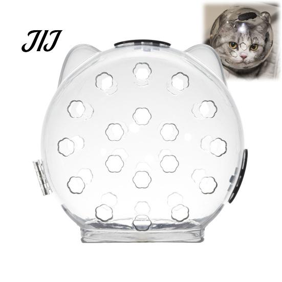 Cat Nail Clipping Mask Clear Helmet Muzzle, Breathable Anti Bite Kitten Astronaut Helmet, Prevents Biting Chewing, Grooming for Aggressive Cats Muzzle