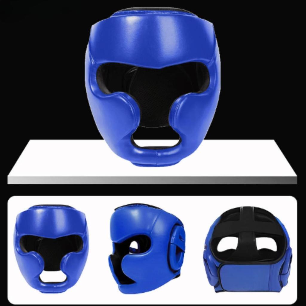 Full-Coverage Boxing Head Protector Padded for Sparring, Boxers