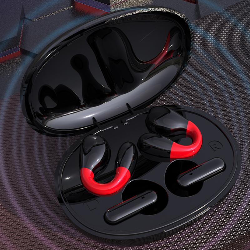 VAORLO Lover Wireless Earphones 2 Pairs Of Headset Ear-Clip Painless Wear In-Ear Earbuds Noise Cancel Waterproof Headphone HiFi Stereo