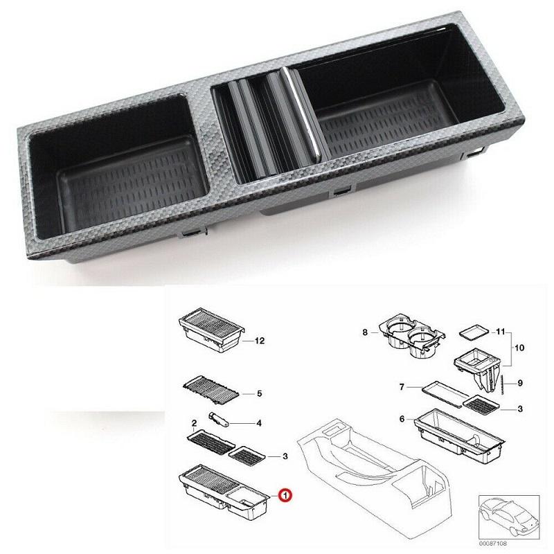 Car Cup Holder Front Center Console Storage Organizer Coin Box for BMW E46 3 Series 1998-2007 Car Water Drink Bottle Holder
