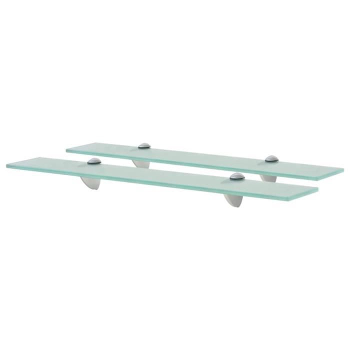 VidaXL Wall Shelves 2 Pcs Glass 60x10 Cm 8 Mm