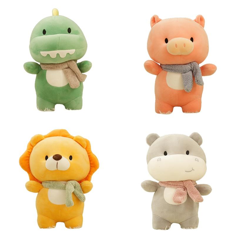 Мягкая и очаровательная плюшевая игрушка-животное, украшение для любого возраста, лев, динозавр