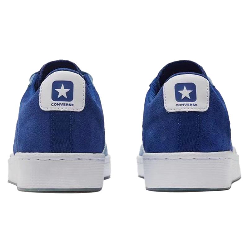 Converse Кеды Cons Pro Leather с цветовыми блоками, повседневные, обволакивающие, низкие, для скейтборда, унисекс, светло-голубые