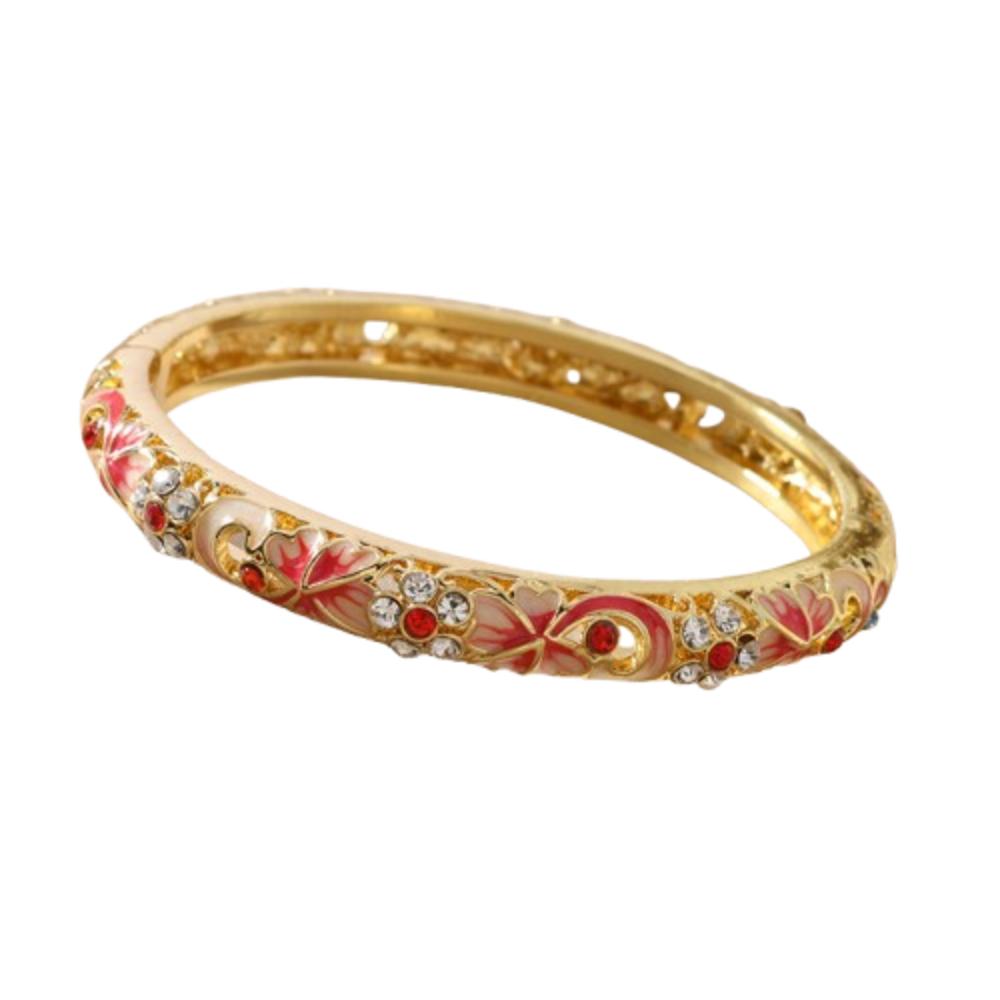 Китайский ажурный браслет с цветком, двойной браслет, женский браслет на руку, ювелирные изделия, подарки