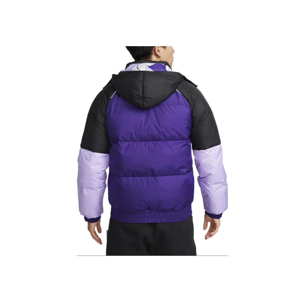 Nike Мужская стеганая куртка LeBron Color Block Фиолетово-черная DQ6141-547