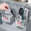 Wall-Mounted Washcloth and Toothbrush Holder - Punch-Free Storage Box