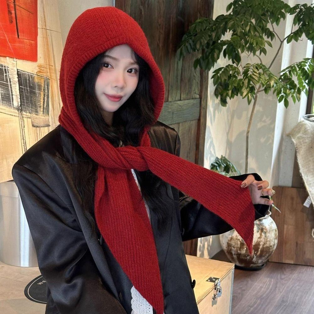 Pullover Hat Balaclava Hat Scarf Cap Knitted Hat Warm Winter Cap Winter/Autumn