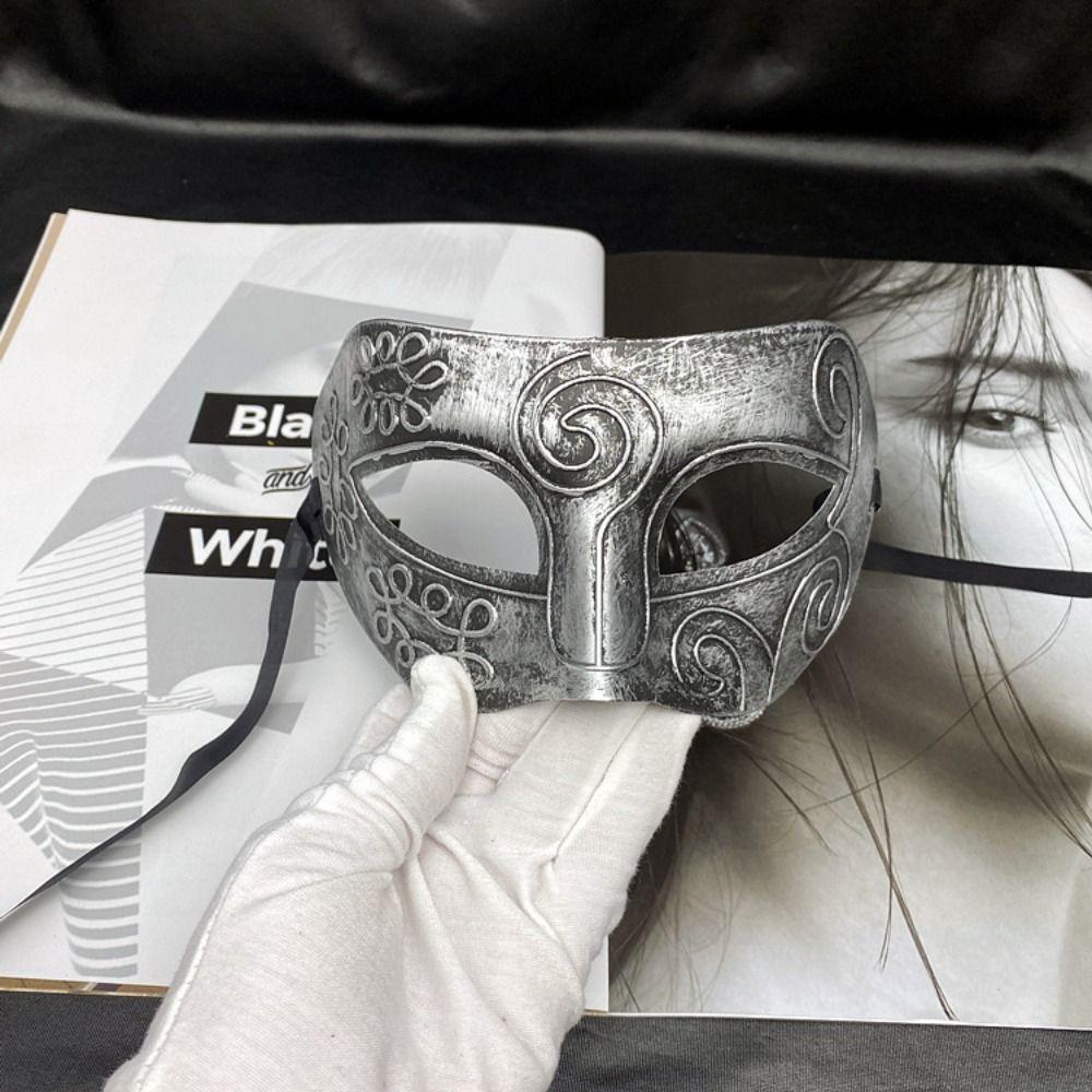 Half Face Halloween Mask Cartoon Props Cosplay Mask Carnival Masquerade Mask  Men