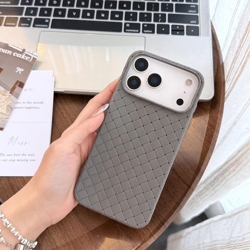 Applicable to Apple 11promax mobile phone case silicone woven pattern iPhone11/11/11 ultra-thin breathable case