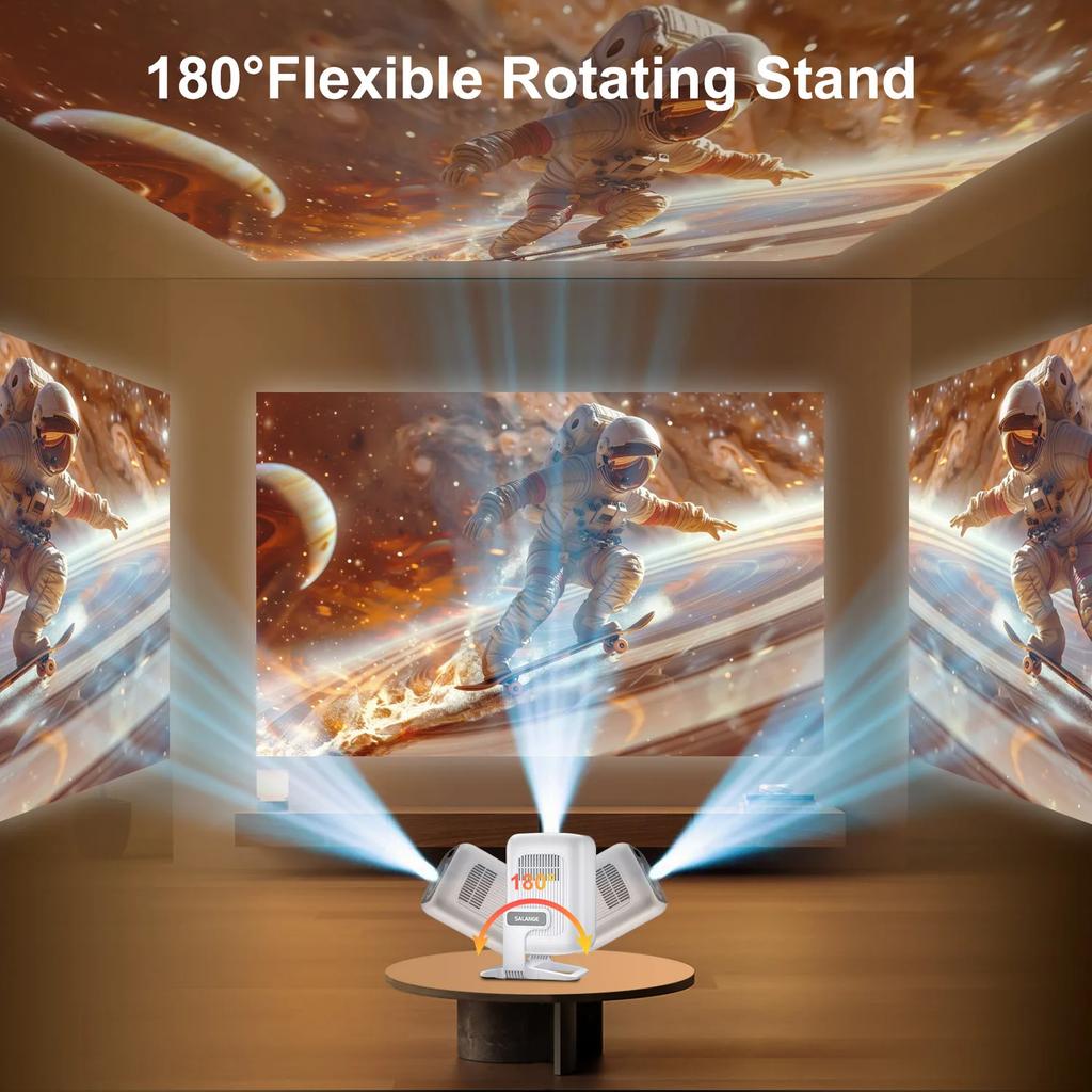 2025 НОВЫЙ Мини-проектор Salange 4K Нативный 1080P Android11 Автофокус Смарт-домашний кинотеатр 420ANSI Портативный лучевой проектор HY260Max