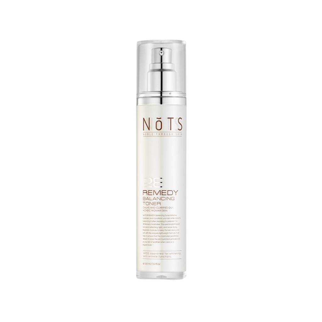 NOTS 28 Remedy Balancing Toner Gentle Hydrating & Calming Facial Skin for Acne-Prone Skin 100ml
