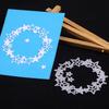 Рождественская гирлянда, вырубная штамповка, скрапбукинг, бумажные карты, изготовление ремесленных трафаретов, декор