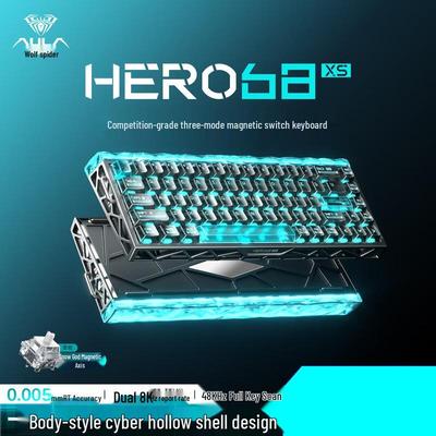 Механическая клавиатура AULA HERO68XS с тремя режимами и магнитными переключателями